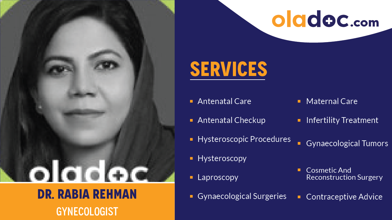 Services provided by Dr.Rabia Rehman